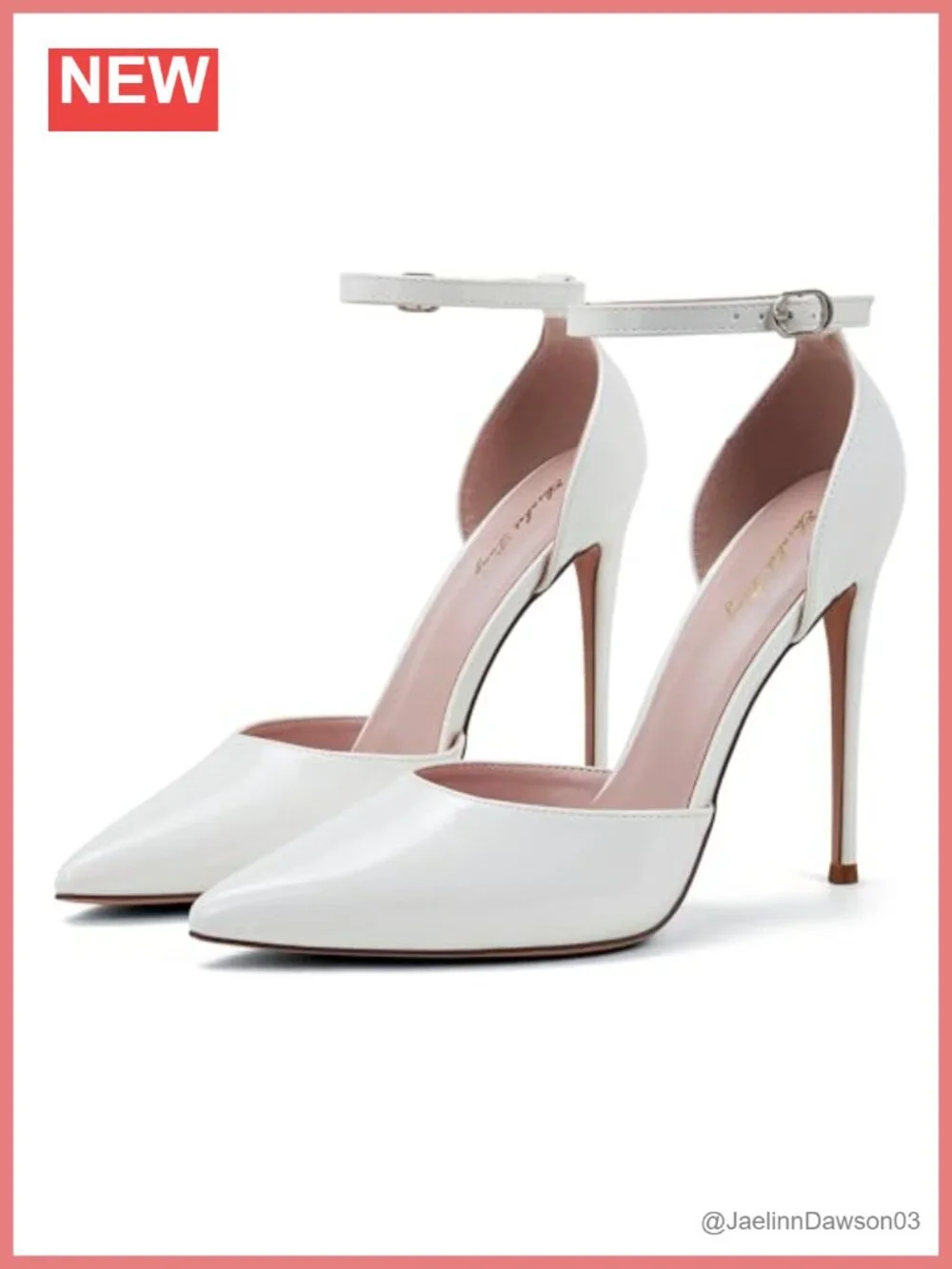 Elisabet Tang Women's D'Orsay Ankle Strap Stiletto Pumps Heels 4.72